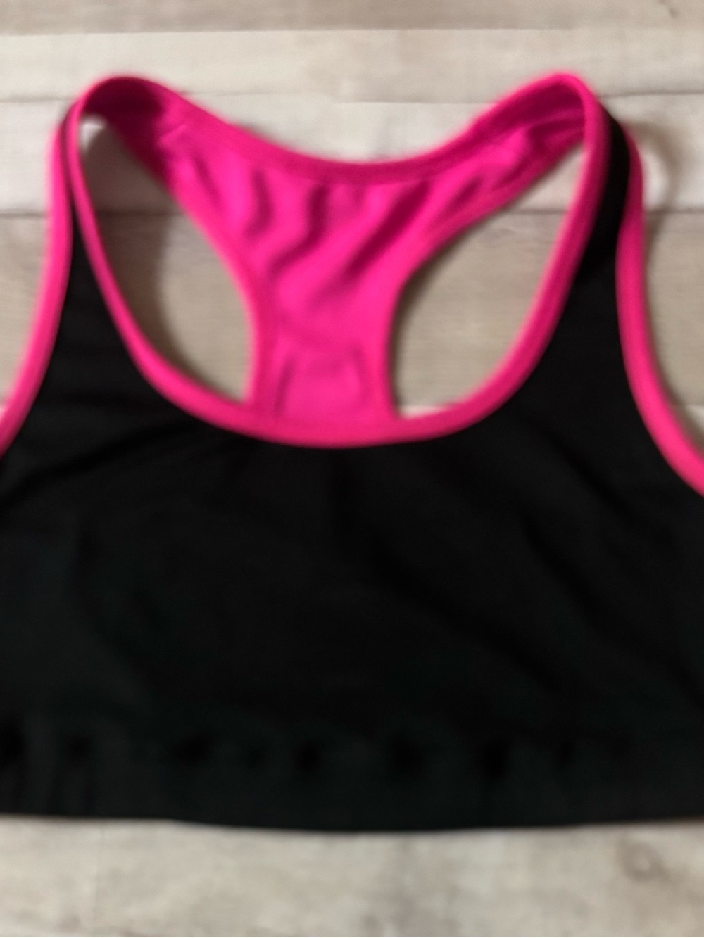 Nike Black Sports Bra with Hot Pink Trim
